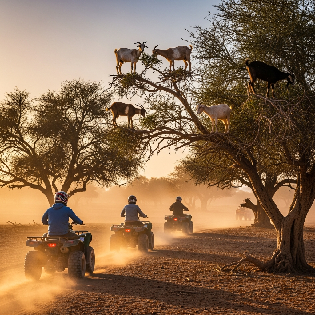 Quad Safari Agadir: ATV Adventure & Goats in Argan Trees
